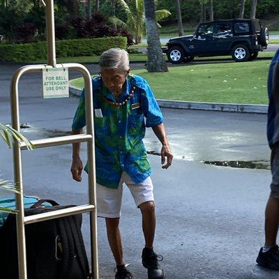 Bobby, the bell desk legend who has been with them for 54 years