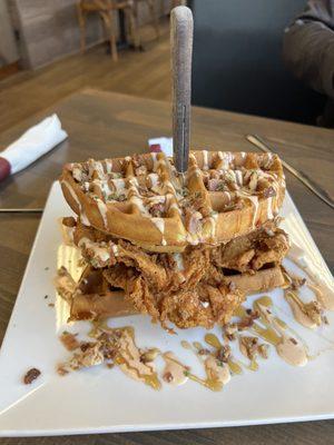 Chicken and waffles