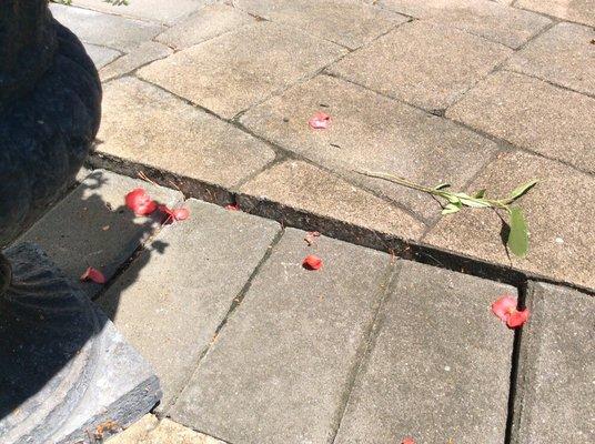 The sides of my stoop have sunk an inch because the stoop was not built correctly.