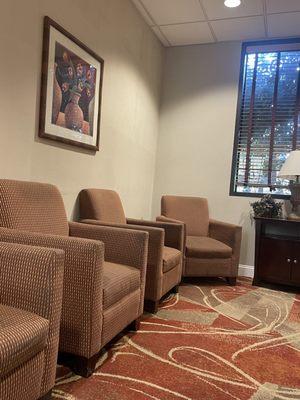 Dirty Chairs in the Lobby - Please-Please Ramada Management have them cleaned