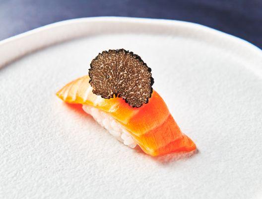 Ora King Salmon with Mushroom Duxelle and Black Truffle