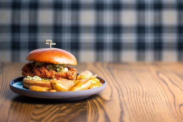 Fried Chicken Sandwich at White Rabbit Tavern