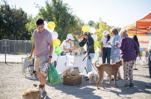 Coffee and K9 at heather farm dog park in Walnut Creek