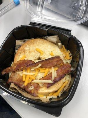 This is supposed to be a breakfast sandwich