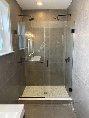 Custom shower door