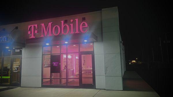 Outside the Coshocton Store at Night