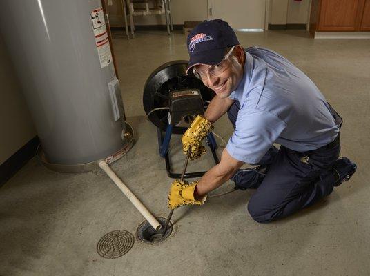 Your local plumber can unclog and clean floor drains in basements, laundry or utility rooms, garages, commercial kitchens and patios.