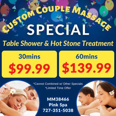 Custom Couple Massage Special