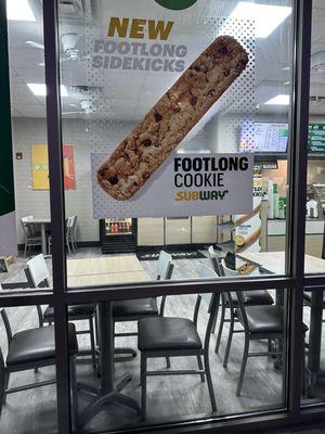 Yup..$5.00 cookie foot long.. had to try it..