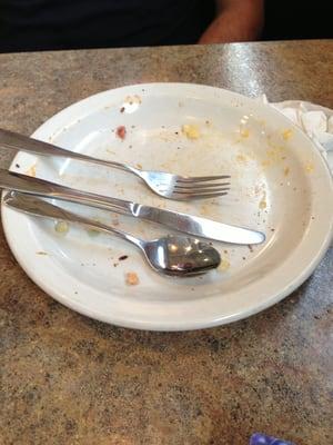 The western omelette disappeared!