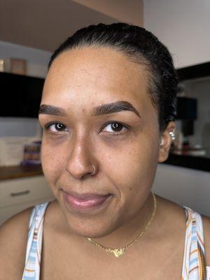 Brow wax and stain