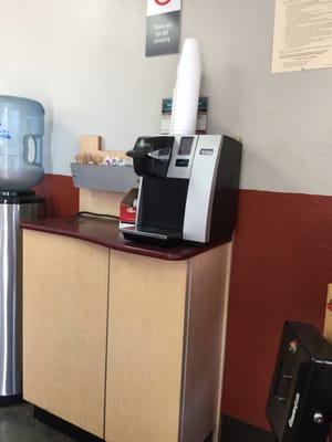 This Jiffy Lube's gotten snazzy with a Keurig.