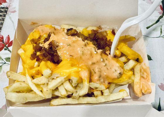 Animal style fries