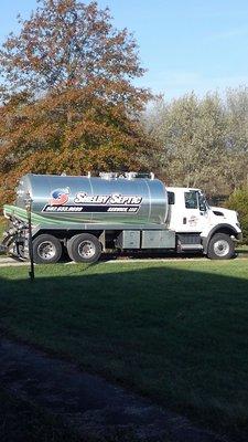 Shelby Septic Service pumping truck