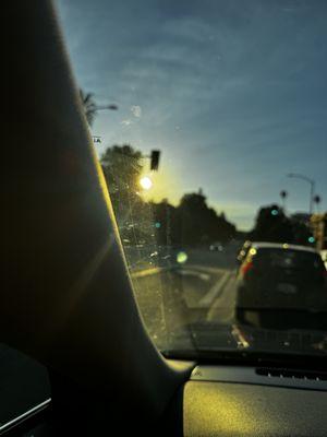 Windshield dirty immediately after wash.