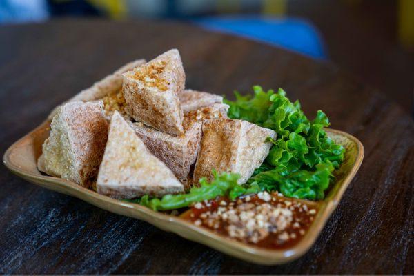 fried tofu.