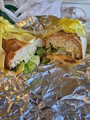 Chicken torta. Popular item and I can see why.  Very good and fresh.