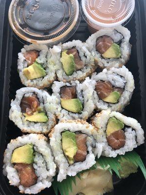 Another salmon avocado roll