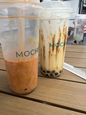 Thai tea, cookies and cream