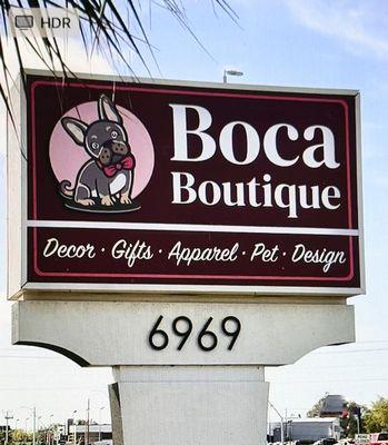 Boca Boutique Signage, South Tamiami Trail