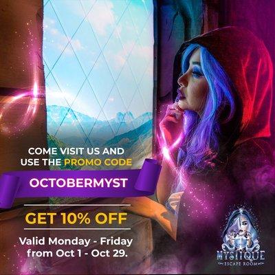 OCTOBERMYST 10% OFF