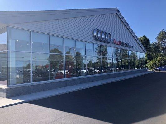 The font of the building received a face-lift with new windows and increased showroom space.