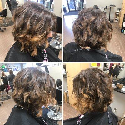 Lin with caramel balayage