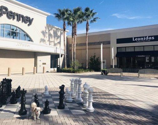 Next door to JCPenney. They also have tables and umbrellas. Not pictured in this pic.