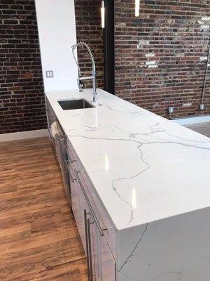 Quartz countertops.