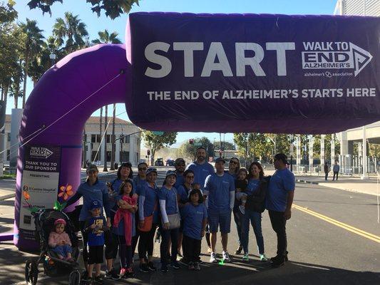 Some of the Family Matters In-Home Care team at the Silicon Valley Alzheimer's Walk.