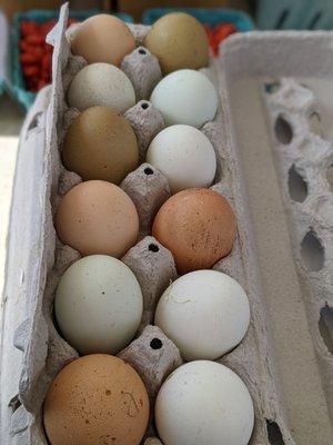 Pretty eggs for tomorrow's breakfast.