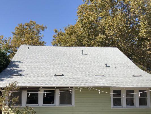 new roof with new vents