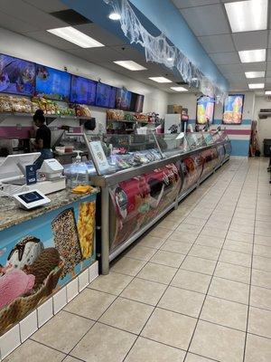 Ice cream counter