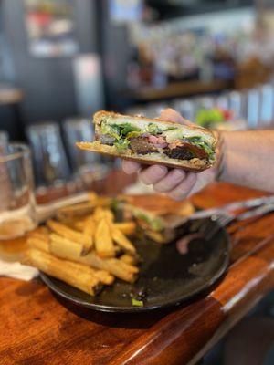 Torta and hand cut fries