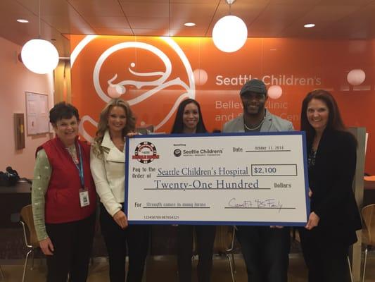 Donation to Seattle Children's Hospital 2015