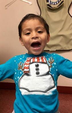 One of our wonderful patients Nicolas showing off his #newsmile!