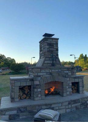 Out Door fireplace