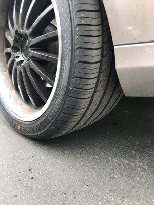 New kumho shoes on the Benz