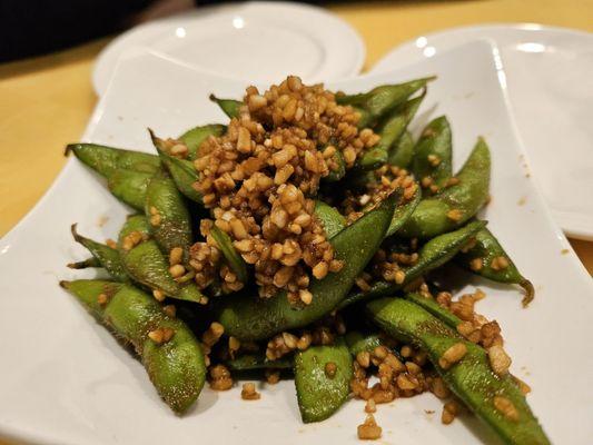 Garlic edamame