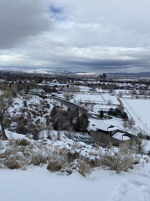 Latest snow blanketing the ranch