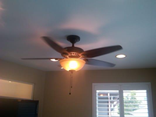 Ceiling Fan & Recessed lighting installation