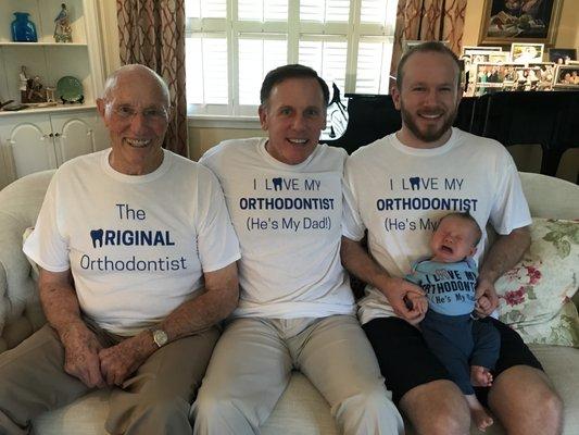 The Hughes Orthodontics lineage. A family business serving the community for generations!