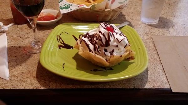 Fried ice cream.