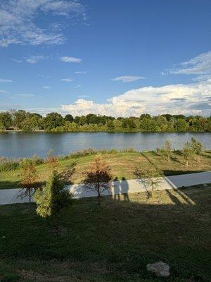 View behind the restaurant