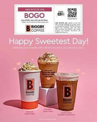 Happy Sweetest Day! BOGO Coffee