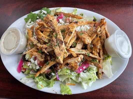 Greek Salad with chicken