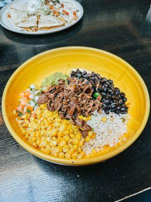 Fiesta Bowl with guacamole