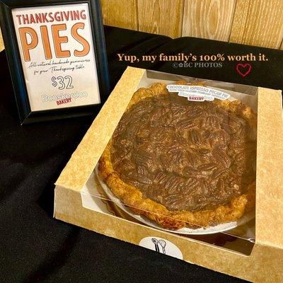 Definitely brining something different to the Thanksgiving Dinner: Chocolate Espresso Pecan pie. Family is so worth it! XO