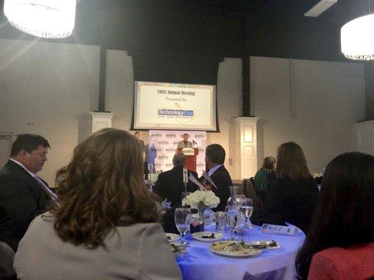 At Chamber Jeffersontown annual meeting/dinner 2018