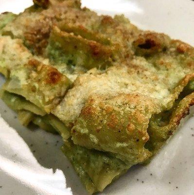 Calamarata Pasta with Homemade Fresh Zucchini Pesto